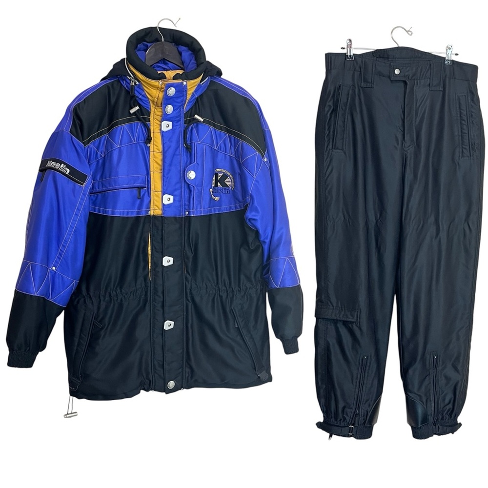Vintage Kaelin Entrant Gill 2 Piece Snow / Ski Suit Size M and L - Smowsuit